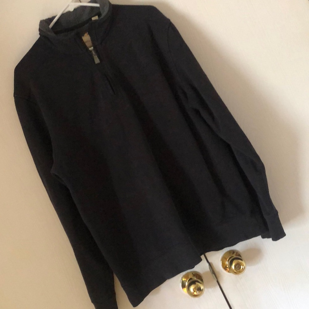 Men’s G.H. bass & co. Sherpa lined Pull over half zip long sleeve shirt - Picture 2 of 10
